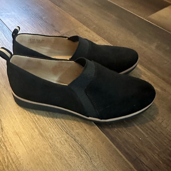 SOUL Naturalizer Womens Idea 2 Black Faux Suede Slip On Loafers Shoes Size 6.5 - Picture 3 of 11